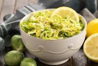 Bright Shaved Brussels Sprout Salad