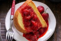Sunshine Lemon Bundt with Strawberry Compote