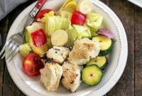 Mediterranean Feta Chicken Skewers