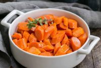 Maple Bourbon Glazed Carrots