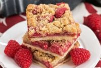 Buttery Raspberry Streusel Bars