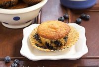 Tender Sour Cream Blueberry Muffins