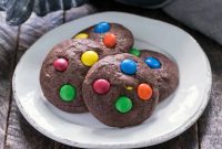 Decadent M&M Brownie Cookies