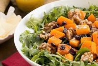 Roasted Golden Butternut and Peppery Arugula Salad