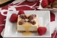 Decadent Caramel Pecan Cheesecake Bars