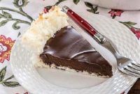 Toasted Coconut Crust Chocolate Ganache Pie
