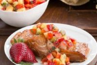 Salmon with Strawberry Salsa