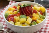 Tropical Mango Strawberry Avocado Salad