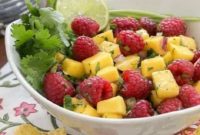 Vibrant Raspberry Mango Salsa