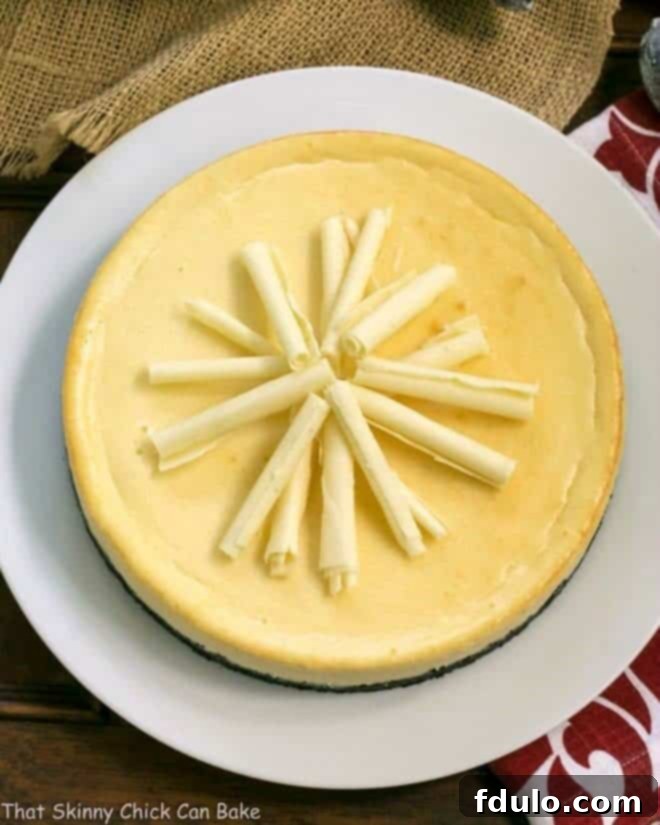 Decadent White Chocolate Frangelico Cheesecake 1 featured 17975