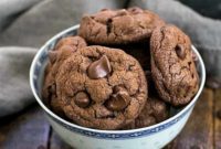 Decadent Double Chocolate Chunk Cookies