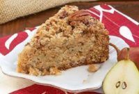 Pear Streusel Coffee Cake