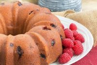 Amaretto Kissed Raspberry Bundt