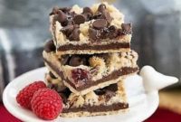 Luscious Chocolate Raspberry Crumb Bars