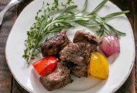 Hellenic Lamb Skewers with Classic Greek Salad