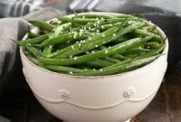 Garlic Sesame Asian Green Beans