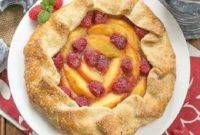 Sun-Kissed Peach Raspberry Galette