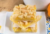 Golden Lemon Streusel Slices