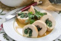 Savory Chicken Pinwheels with Prosciutto and Spinach