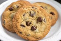 Decadent Thin & Chewy Chocolate Chip Cookies