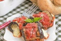 Creamy Ricotta Mozzarella Eggplant Rollatini