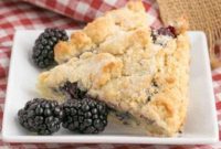 Fresh Creamy Blackberry Scones