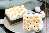Gooey S’mores Brownies with Graham Cracker Crust