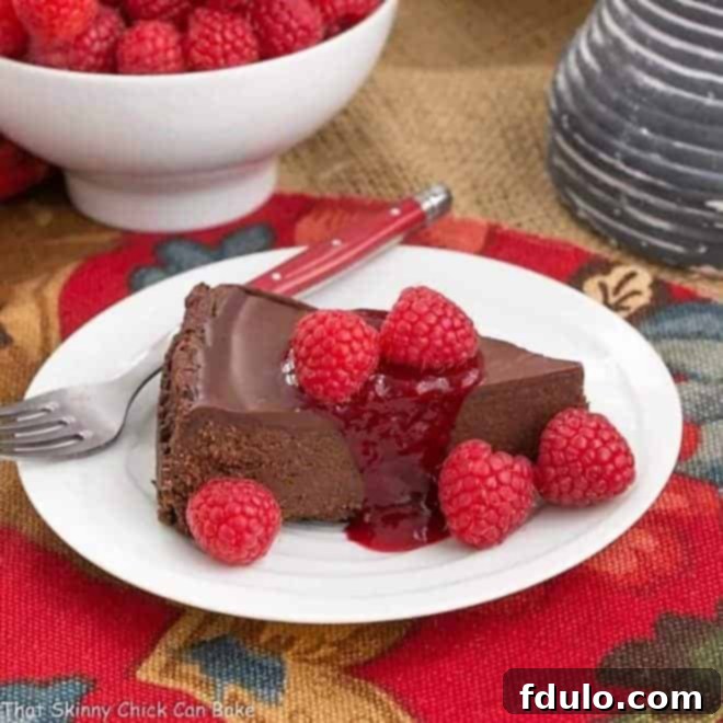Decadent Flourless Chocolate Torte with Tart Raspberry Sauce 1 featured 27453