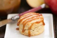 Autumn Caramel Apple Scones