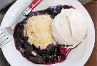 Smoky Blueberry Cobbler