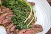 Argentine Flank Steak with Fresh Chimichurri