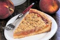 Golden Crumb Peach Tart