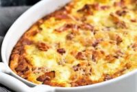 Creamy Cauliflower and Bacon Gratin