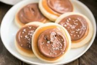 Caramel Chocolate Shortbread Cookies