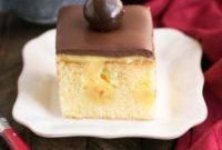 Boston Cream Infusion Poke Cake
