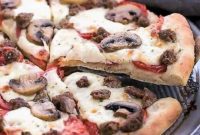 Artisan Sausage Mushroom Pizza