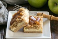 Spiced Apple Caramel Cheesecake Squares