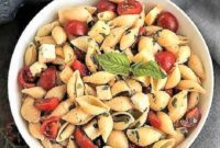 Creamy Mozzarella and Fontina Pasta Salad with Sun-Ripened Tomatoes and Basil