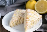 Sunshine Lemon Scones with Zesty Glaze