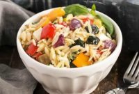 Roasted Vegetable Orzo Bowl