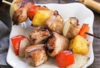 Sticky Honey-Glazed Chicken Skewers