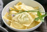 Creamy Mozzarella & Basil Ravioli with Fragrant Sage Butter