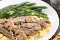 Easy Cognac Cream Beef Stroganoff