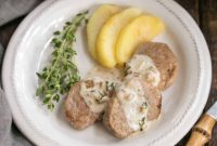 Caramelized Apple Pork Medallions with Silken Calvados Cream