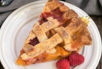 Crisscross Peach Raspberry Dream Pie