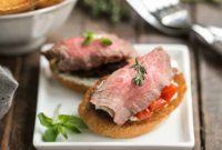 Bold Beef & Blue Crostini