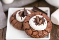 Fudgy Hot Chocolate Cookies