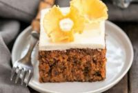 Timeless Carrot Cake with Pineapple Blossoms