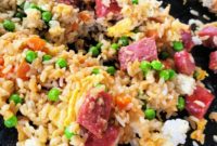 Sizzling Blackstone Sausage Fried Rice