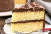 Irresistible Yellow Cake with Dreamy Chocolate Buttercream